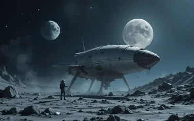 Nava spațiala privata americana a aterizat pe luna