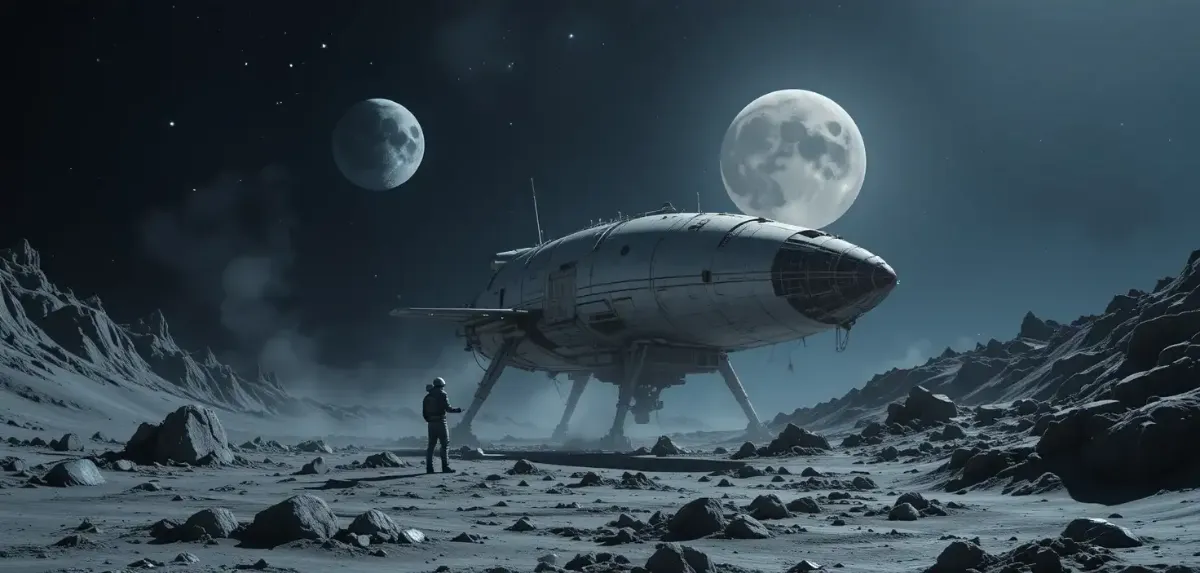 Nava spațiala privata americana a aterizat pe luna